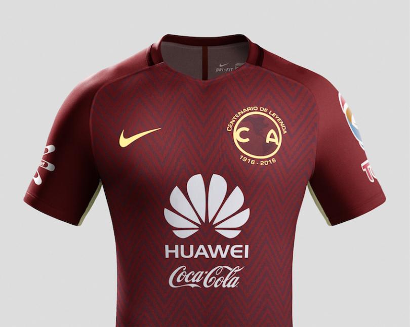 Nueva playera vinotinto del América para celebrar el centenario