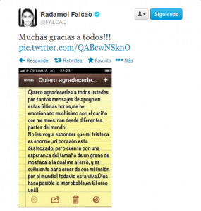 Falcao cree