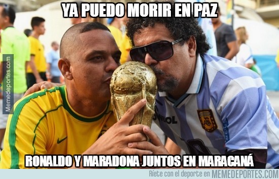 Maradona y Ronaldo juntos en el Maracaná(?) - La Pelotona