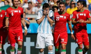 messi vomita en el partido ante Iran