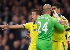 Diego Costa burla a un defensor rival que se convirtió un gol en contra