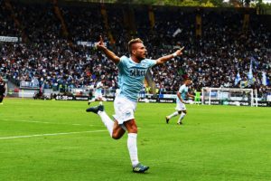 Immobile celebrando con Lazio