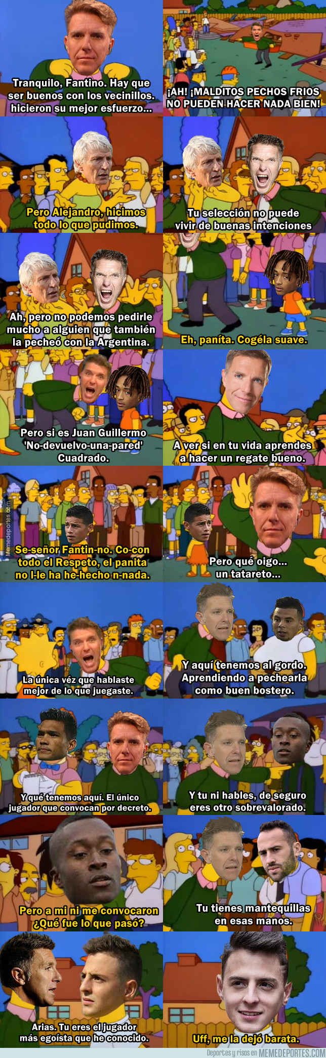 JAJAJA La Polmica De La Seleccin Colombia Al Estilo Los Simpsons