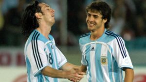 El ídolo de messi es Aimar