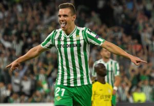 Lo Celso ya sabe lo que es celebrar un gol en el Benito Villamarín.