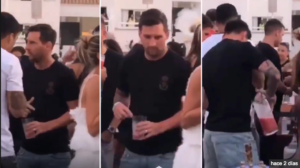 El video donde afirman que Leo Messi le pone alguna droga a su bebida