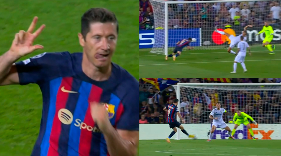 El Hat-trick De Lewandowski En Su Debut Oficial En Champions League Con ...