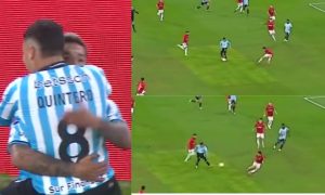 La asistencia IMPOSIBILE y NO LOOK de Juanfer Quintero a Carbonero